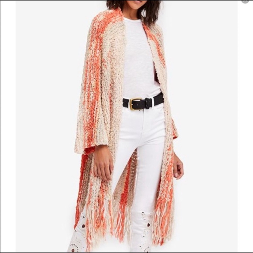 Free People Desert Daze Fringe Cardigan 🌟 NWT